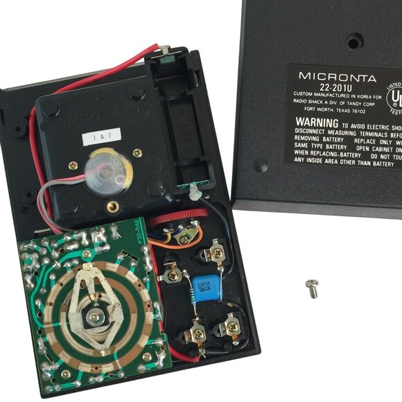 Vtg Radioshack Micronta 18-Range Multitester #22-201U Multi Meter with Manual - Picture 9 of 10